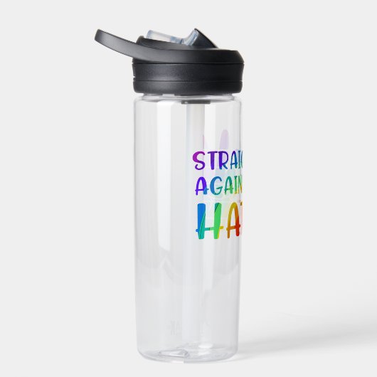 Recht tegen haat - LGBTQ+ Ally Pride Sticker Waterfles (Rechts)