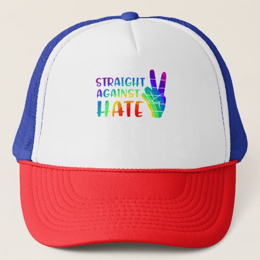 Recht tegen haat - LGBTQ+ Ally Pride Trucker Pet (Voorkant)