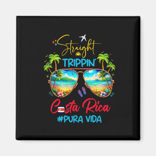 Recht Trippend Costa Rica Zomer Vakantie Pura V Magneet