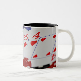 recht tweekleurige koffiemok