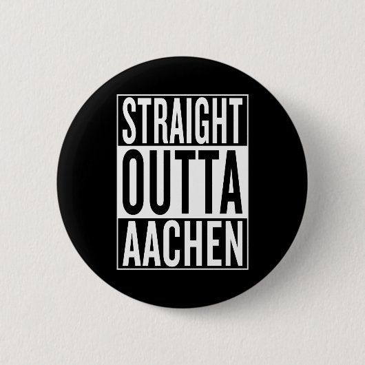 recht uit Aachen Ronde Button 5,7 Cm (Voorkant)