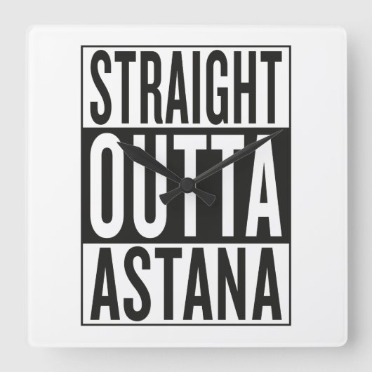 recht uit Astana Vierkante Klok (Voorkant)