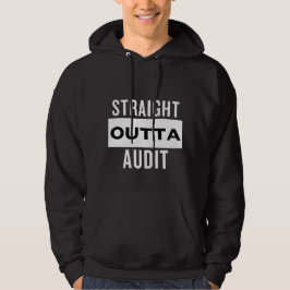 Recht uit audit donkere hoodie