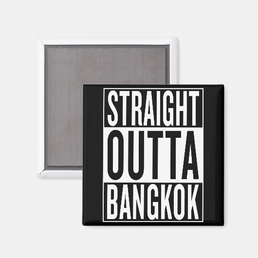 recht uit Bangkok Magneet (Voorkant / Achterkant)