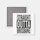 recht uit Brisbane Magneet (Voorkant / Achterkant)
