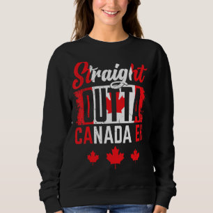 Recht uit Canada Eh esdoornblad Canadese vlag Trui