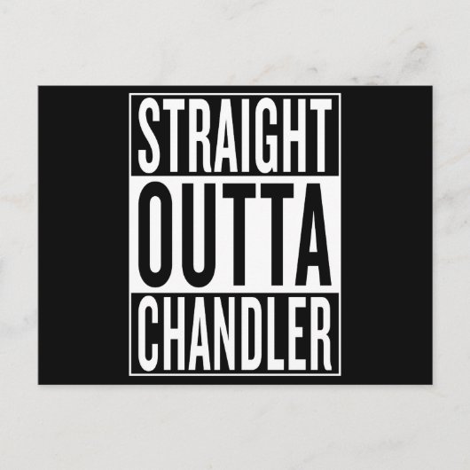 recht uit Chandler Briefkaart (Voorkant)