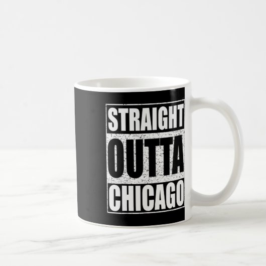 Recht uit Chicago Illinois State Koffiemok (Rechts)