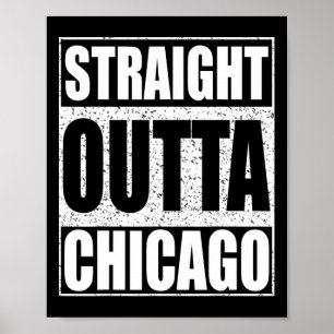 Recht uit Chicago Illinois State Poster