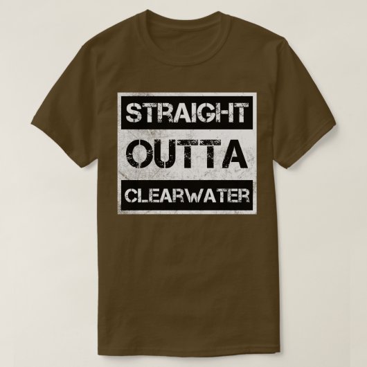 Recht uit Clearwater Florida nood T-shirt (Design voorkant)