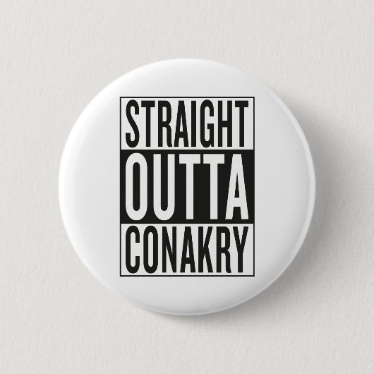 recht uit Conakry Ronde Button 5,7 Cm (Voorkant)
