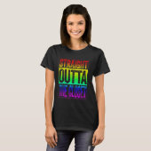 Recht uit de kast T Shirt LGBT Pride Shir (Voorkant volledig)