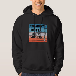 Recht uit de knie chirurgie Retro krijgen goed 8 Hoodie