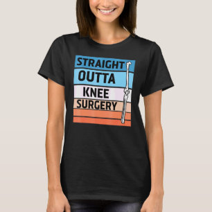 Recht uit de knie chirurgie Retro krijgen goed 8 T-shirt
