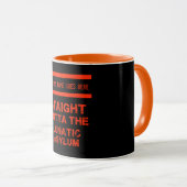 Recht uit de krankzinnige koffiegrote mok (Voorkant rechts)