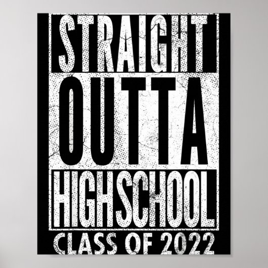 Recht uit de middelbare school klas van 2022 afstu poster (Voorkant)