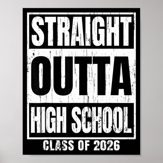 Recht uit de middelbare schoolklas van 2026 senior poster (Voorkant)