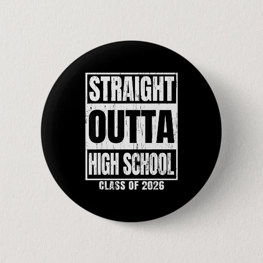Recht uit de middelbare schoolklas van 2026 senior ronde button 5,7 cm (Voorkant)