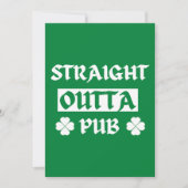 Recht uit de Pub St Patricks Day Feestdagenkaart (Voorkant)