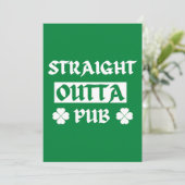 Recht uit de Pub St Patricks Day Feestdagenkaart (Staand voorkant)