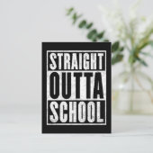 Recht uit de school (noodversie) briefkaart (Staand voorkant)