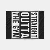 Recht uit de sportschool Grappig Bodybuilding Gewi Fleece Deken (Voorkant (Horizontaal))