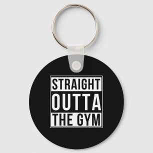 Recht uit de sportschool Grappig Bodybuilding Gewi Sleutelhanger