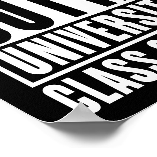 Recht uit de universitaire klasse van 2024 poster (Hoek)