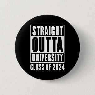 Recht uit de universitaire klasse van 2024 ronde button 5,7 cm