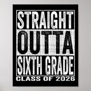 Recht uit de zesde klas afgestudeerd grappig 2026  poster