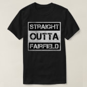 Recht uit Fairfield California  Distre T-shirt (Design voorkant)