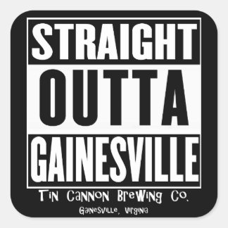 Recht uit Gainesville Square Sticker
