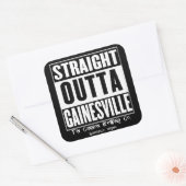 Recht uit Gainesville Square Sticker (Envelop)