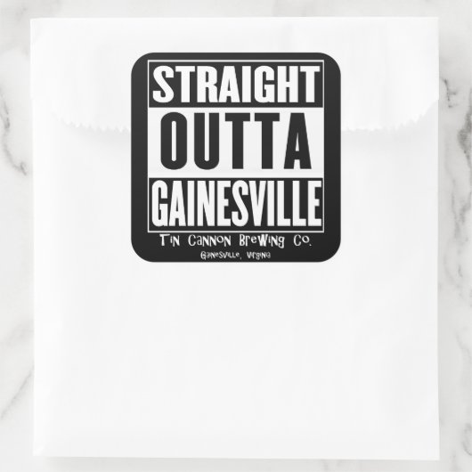 Recht uit Gainesville Square Sticker (Tas)