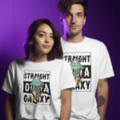 Recht uit galaxy Alien Grappig citaat Grafisch T-shirt