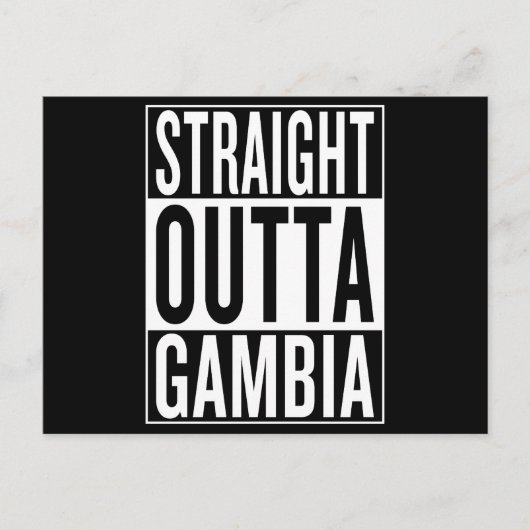 recht uit Gambia Briefkaart (Voorkant)