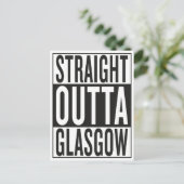 recht uit Glasgow Briefkaart (Staand voorkant)