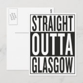 recht uit Glasgow Briefkaart (Voorkant / Achterkant)