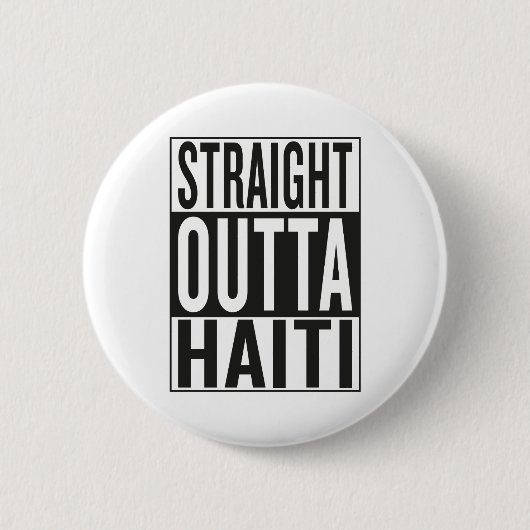 recht uit Haïti Ronde Button 5,7 Cm (Voorkant)