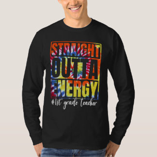 Recht uit het leven van een energieleerkracht laat t-shirt