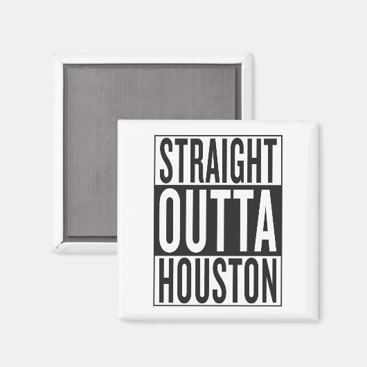 recht uit Houston Magneet (Voorkant / Achterkant)