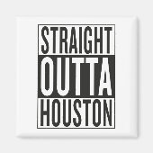 recht uit Houston Magneet (Voorkant)