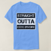 Recht uit Ivoorkust Reizigerscadeau Land E T-shirt (Design voorkant)