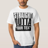 RECHT UIT JE TEKST T-Shirt (Voorkant)