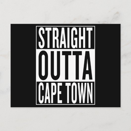 recht uit Kaapstad Briefkaart (Voorkant)