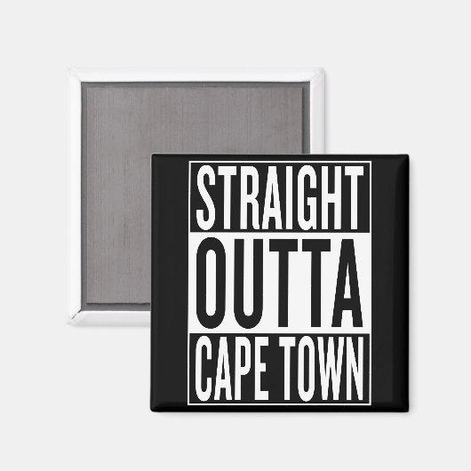 recht uit Kaapstad Magneet (Voorkant / Achterkant)