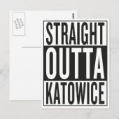 recht uit Katowice Briefkaart (Voorkant / Achterkant)