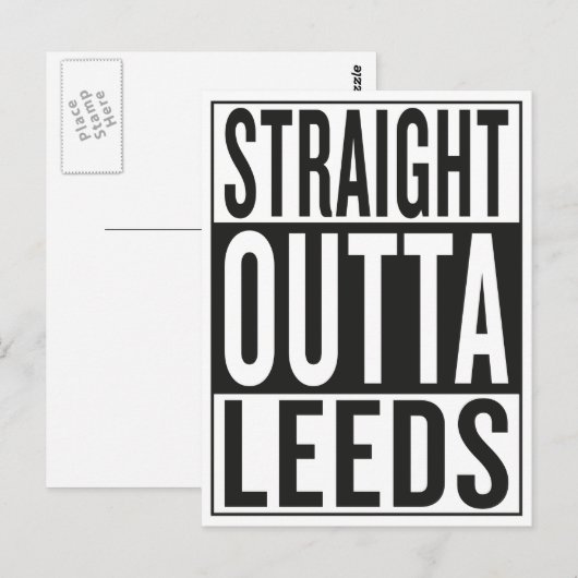recht uit Leeds Briefkaart (Voorkant / Achterkant)