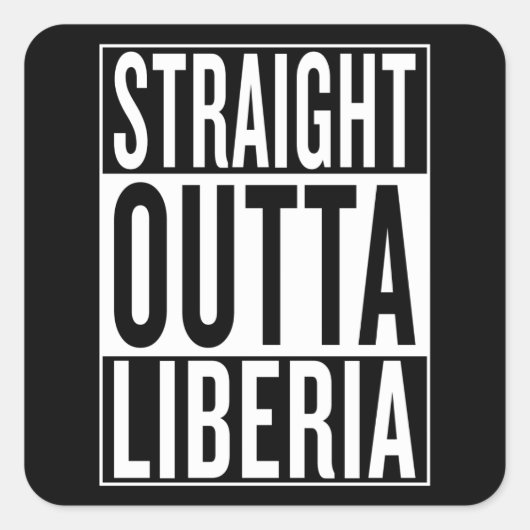 Recht uit Liberia Vierkante Sticker (Voorkant)