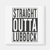 recht uit Lubbock Magneet (Voorkant)